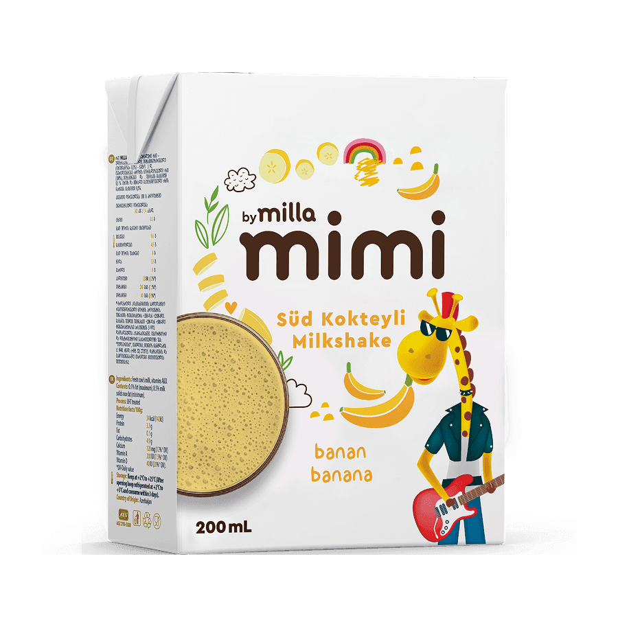 Mimi UHT süd kokteyli bananlı 200 ml